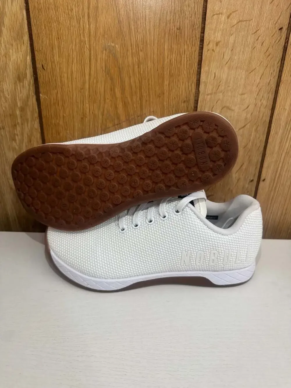 NOBULL Outwork Trainers White Gum Sole Unisex Athletic Shoes